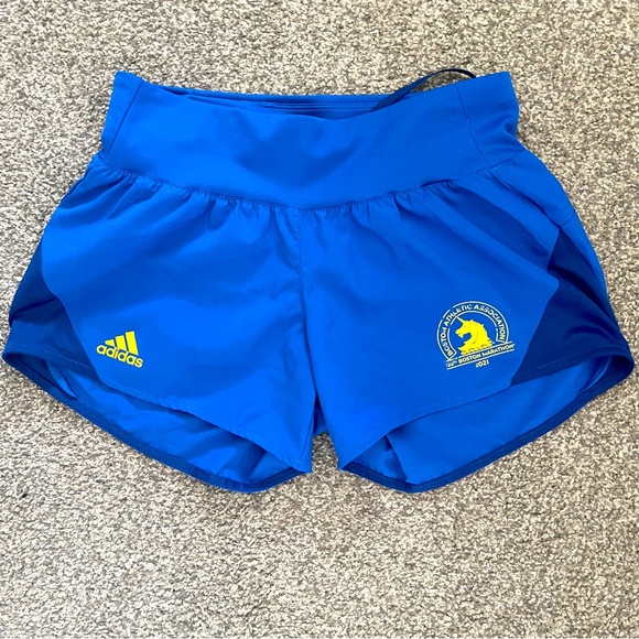 ADIDAS BOSTON MARATHON RUNNING AEROREADY SHORTS - Picture 1 of 6